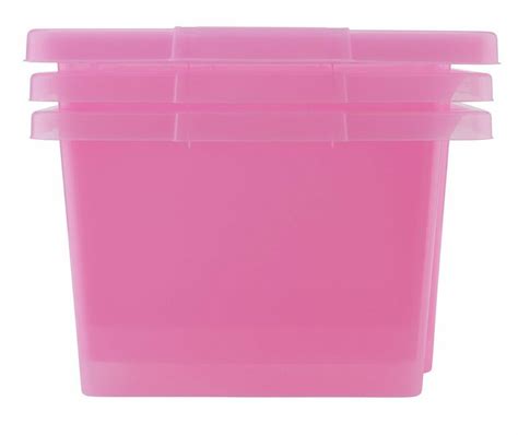 pink box lid metal|Pink Storage Box With Lid .